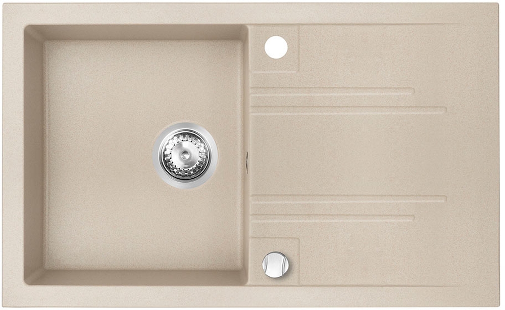 Ferro Mezzo II granitspüle 78x48 cm beige DRGM48/78SA