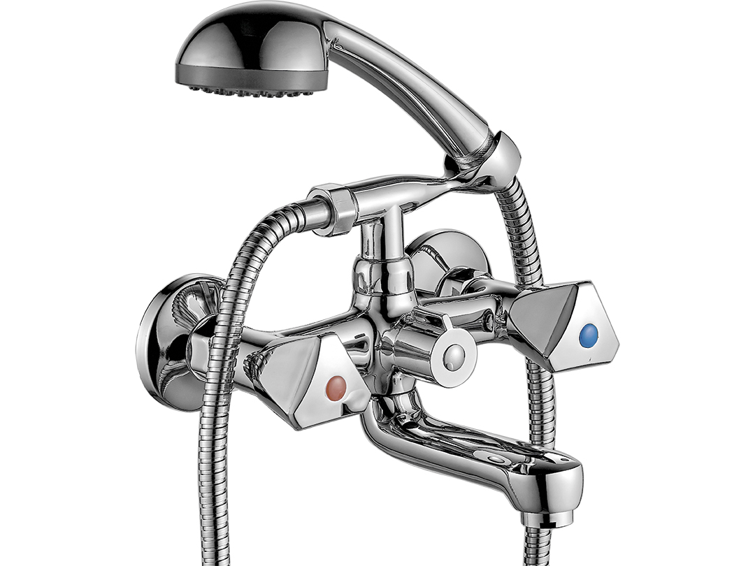 Kuchinox Norm badewannen- und duscharmatur Wand chrom BQN011D