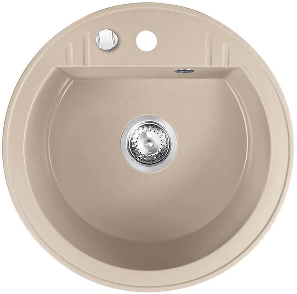 Ferro Mezzo II granitspüle 51x51 cm beige DRGM1/51SA