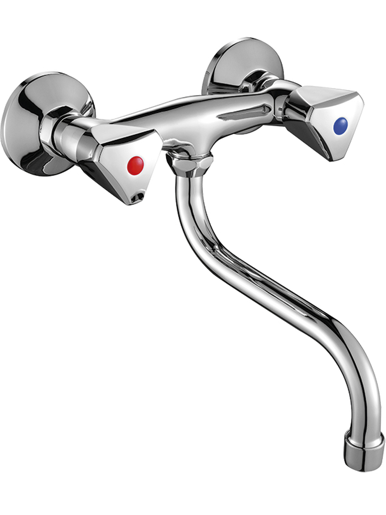 Kuchinox Norm küchenarmatur Wand chrom BQN080D