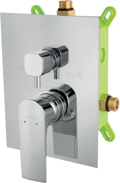 Ferro Algeo Square badewannen- und duscharmatur Unterputz chrom BAQ7P2BOX
