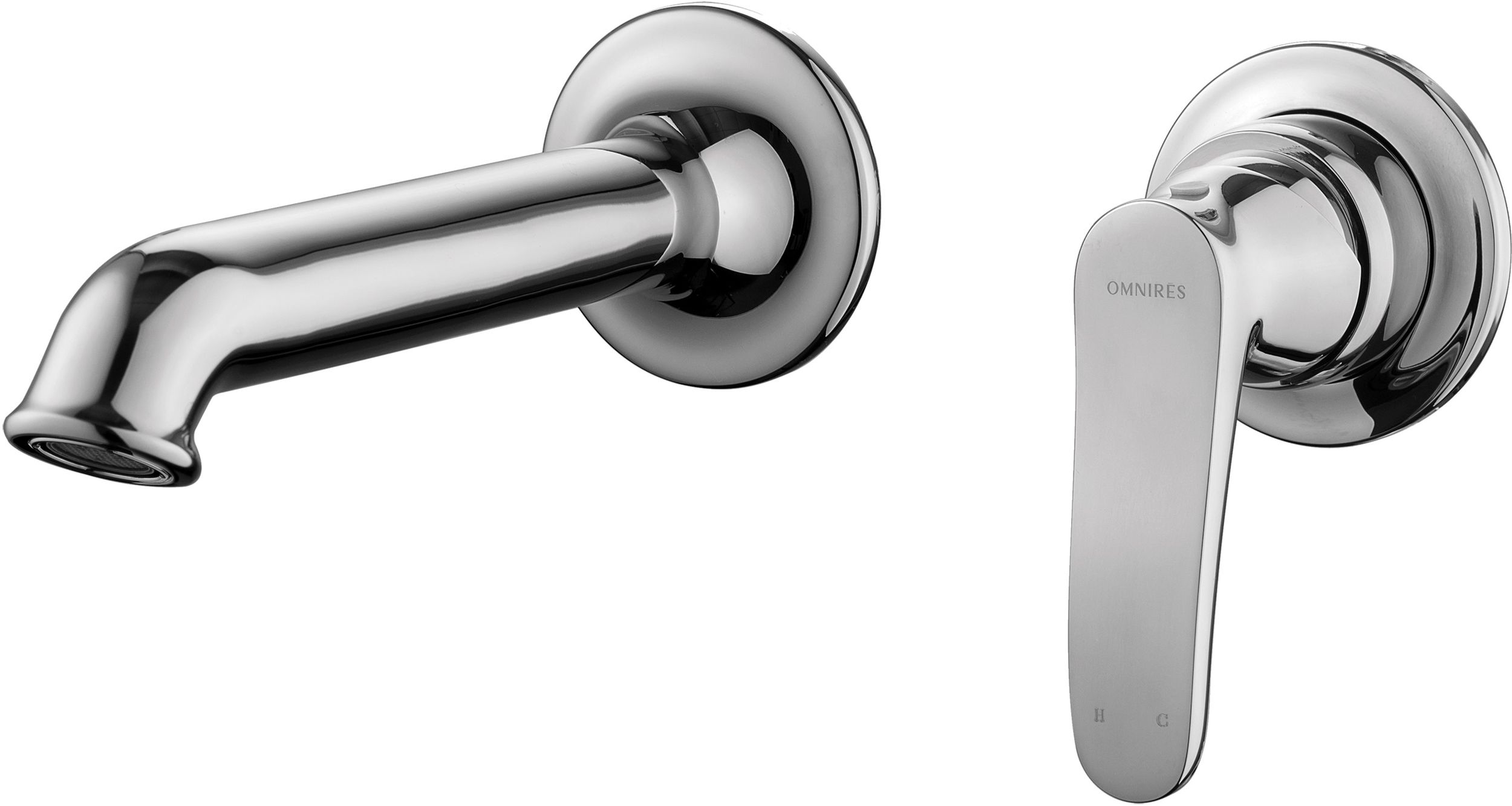 Omnires Art Deco Waschtischarmatur Unterputz chrom AD5115CR