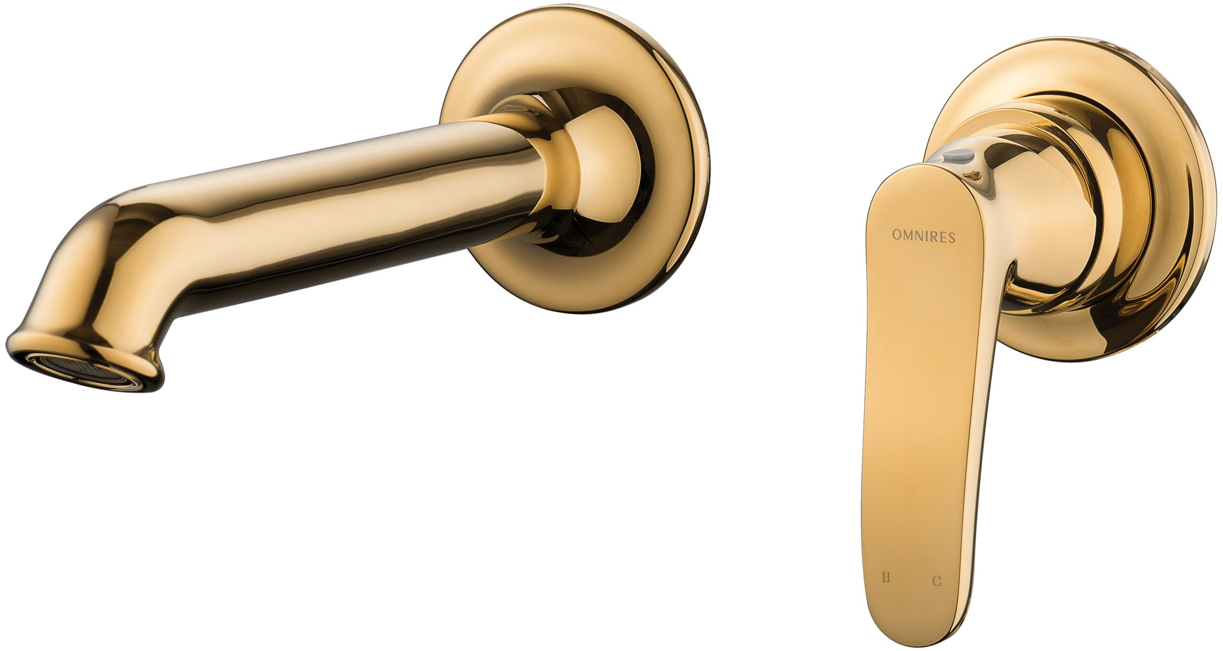 Omnires Art Deco Waschtischarmatur Unterputz gold AD5115GL