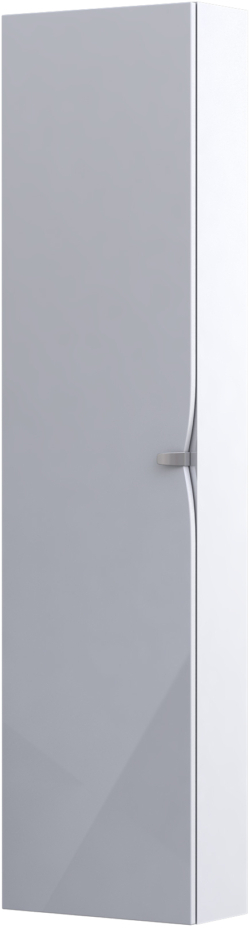 Oristo Siena Kabinett 40x17x160 cm Seitenschrank hängend weiß OR45-SB1D-40-1