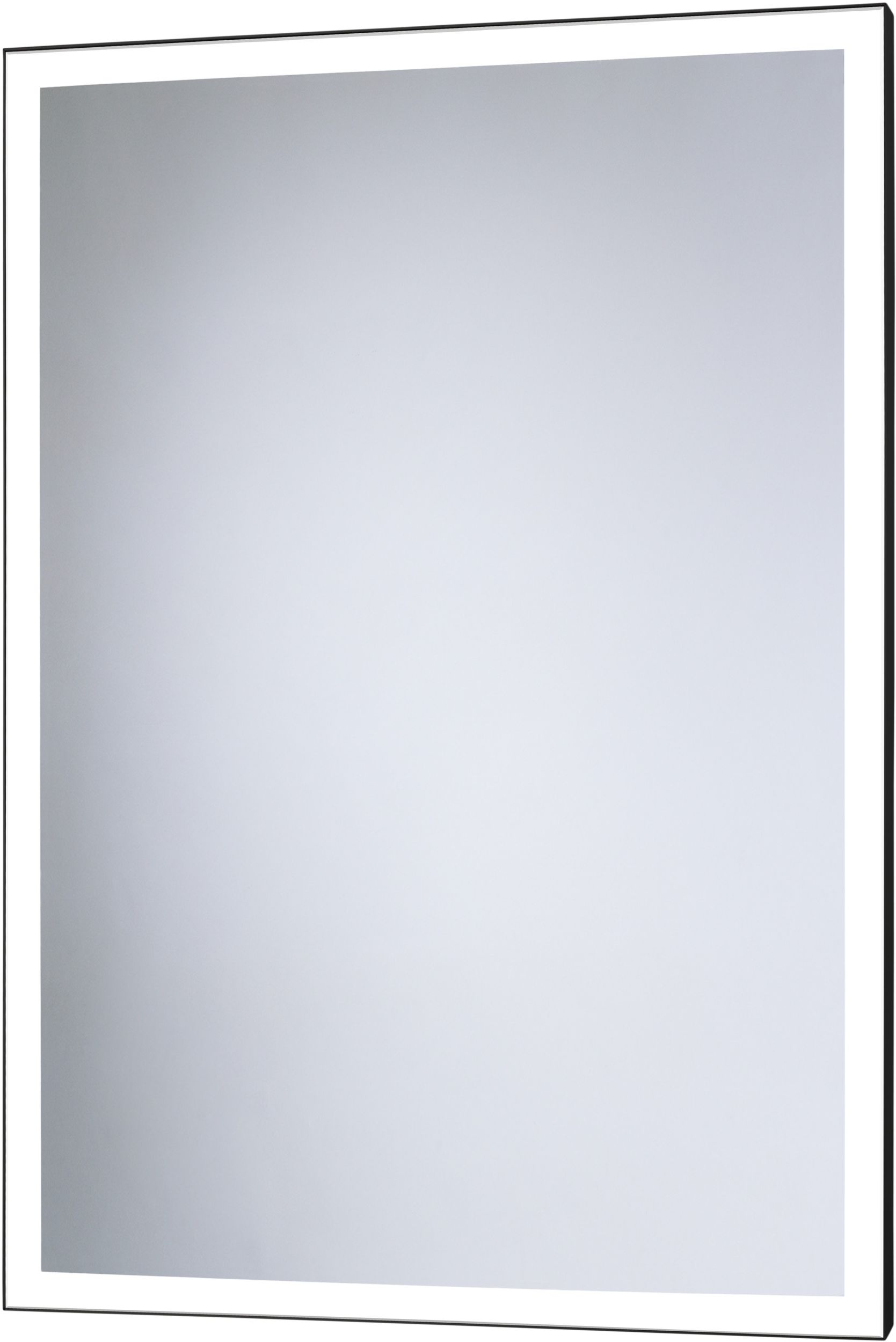 Dubiel Vitrum Solid Spiegel 60x80 cm rechteckig mit Beleuchtung schwarz 5905241007533