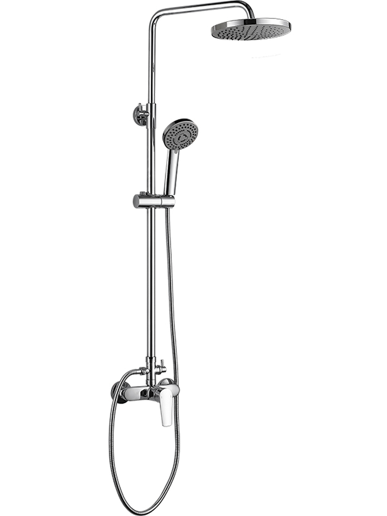 Kuchinox Luga Duschset Wandmontage mit Regenbrause chrom PGL00OB