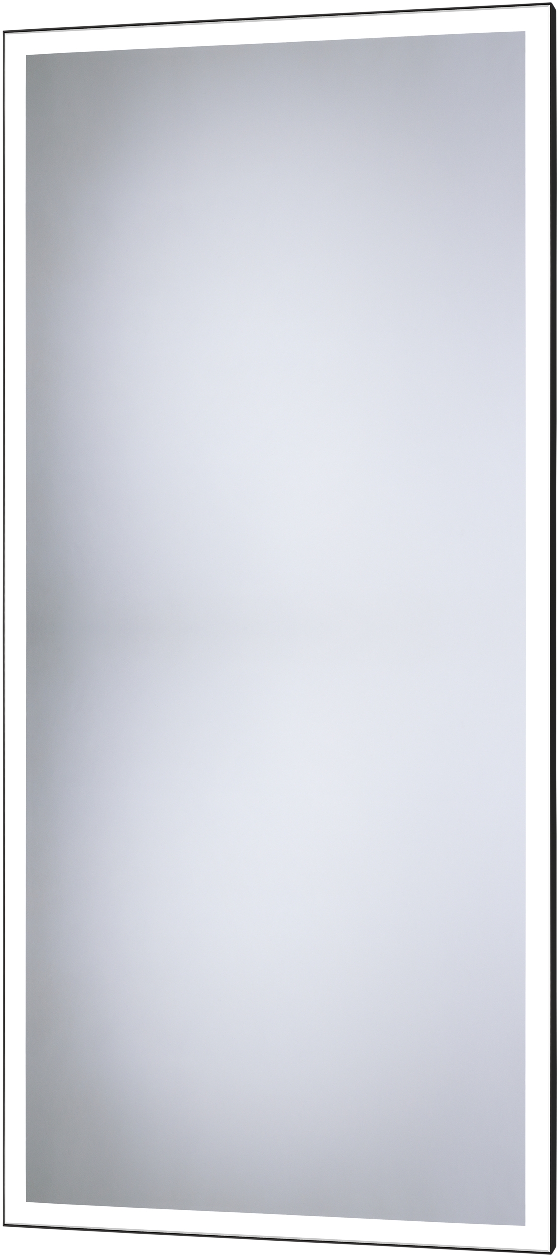 Dubiel Vitrum Solid Spiegel 50x100 cm rechteckig mit Beleuchtung schwarz 5905241006925