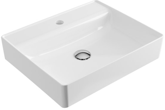 Excellent Rima 2.0 Waschbecken 60x40 cm rechteckig Aufsatzwaschbecken weiß CEEX.4901.600.WH