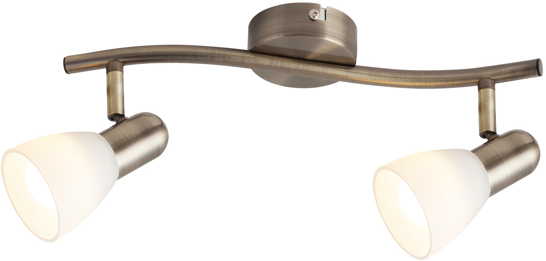 Rabalux Soma Deckenlampe 2x40 W weiß-braun 6307