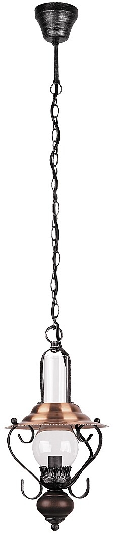 Rabalux Enna Pendelleuchte 1x40 W schwarz-transparent-braun 7869