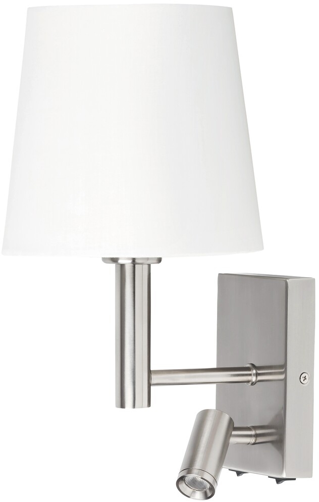 Rabalux Harvey Leuchter 2x W weiß-chrom-satin 6539