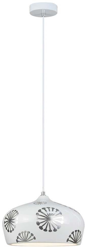 Rabalux Ginger Pendelleuchte 1x40 W weiß-silber 6049