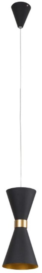 MaxLight Cornet Pendelleuchte 1x5 W schwarz-gold P0330