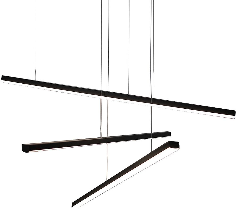 MaxLight Trio Pendelleuchte 3x12 W schwarz P0311D