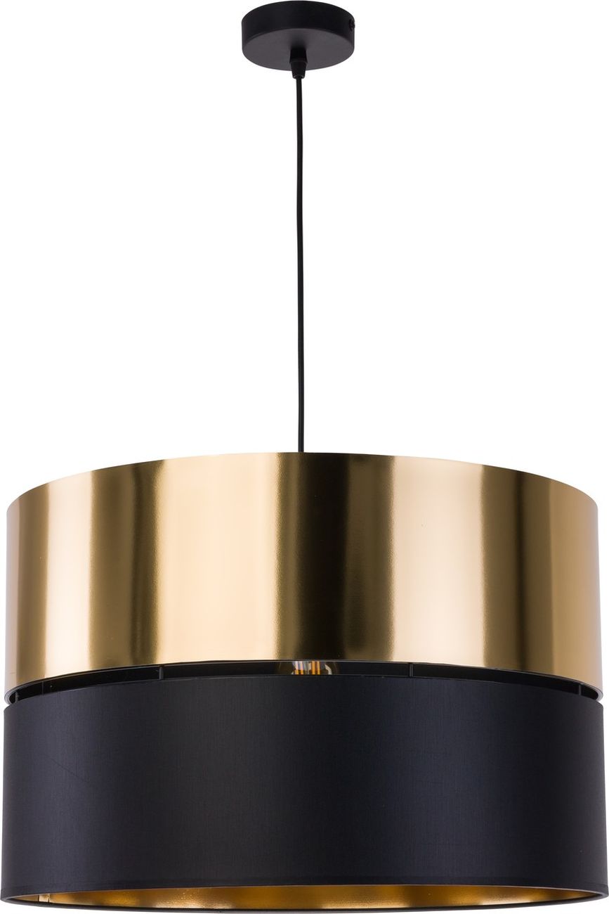 TK Lighting Hilton Pendelleuchte 1x25 W schwarz-gold 4346