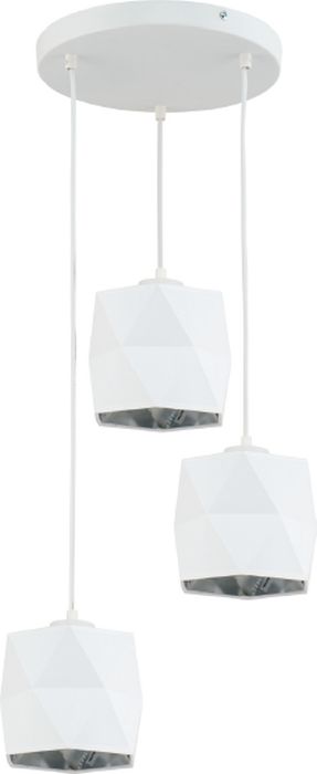 TK Lighting Siro Pendelleuchte 3x15 W weiß-silber 3250