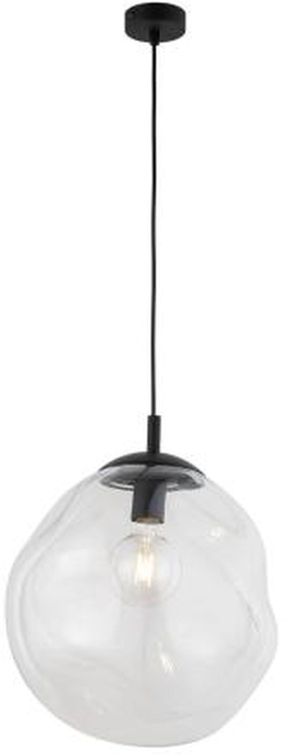 TK Lighting Sol Pendelleuchte 1x15 W schwarz-transparent 4262