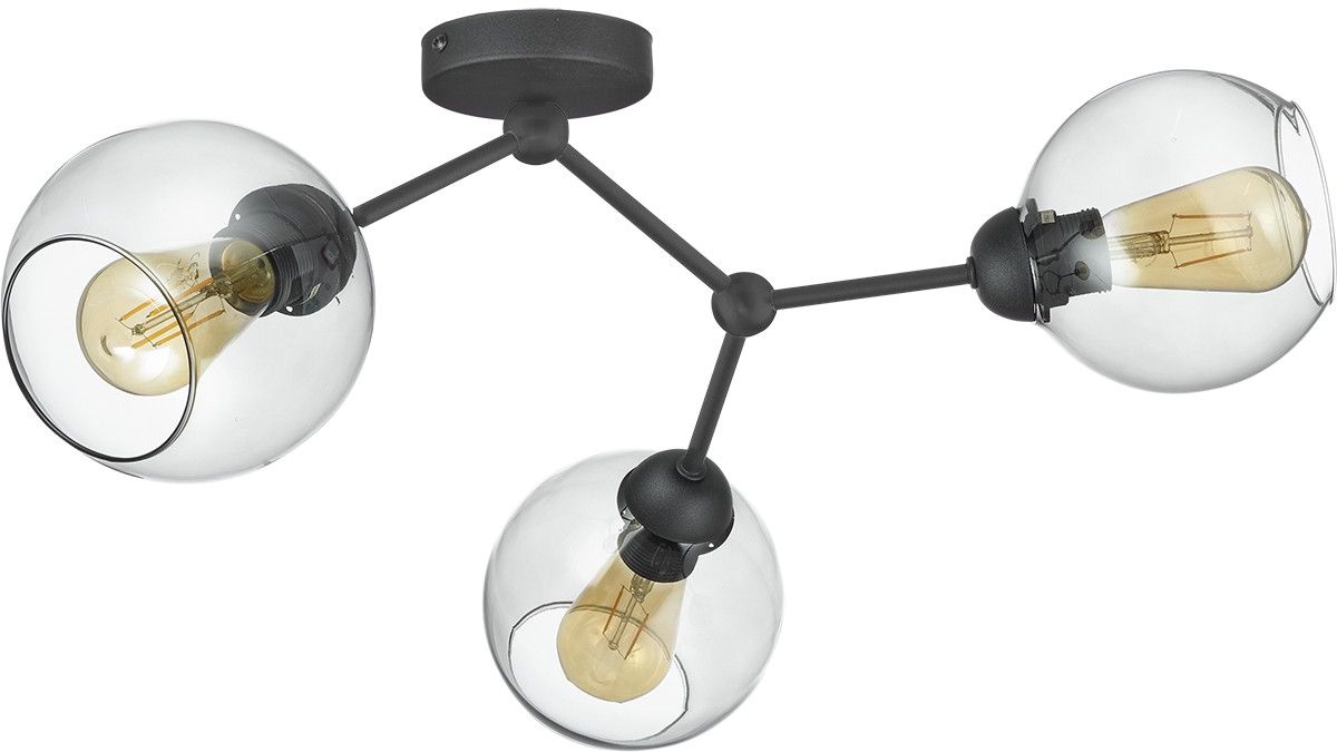 TK Lighting Fairy Deckenlampe 3x15 W schwarz 4372
