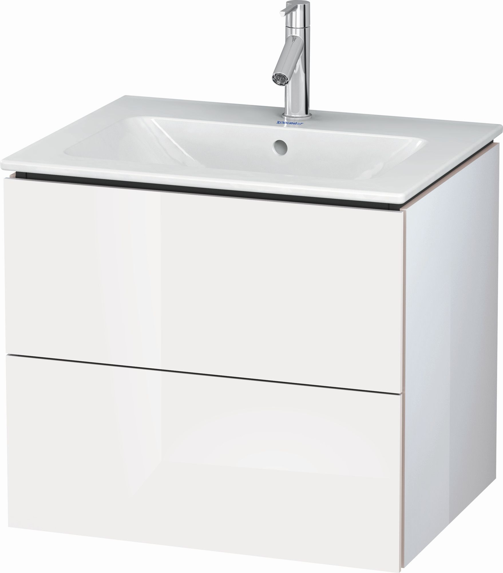 Duravit L-Cube Kabinett 62x48.1x55 cm Unterschrank hängend weiß LC624002222