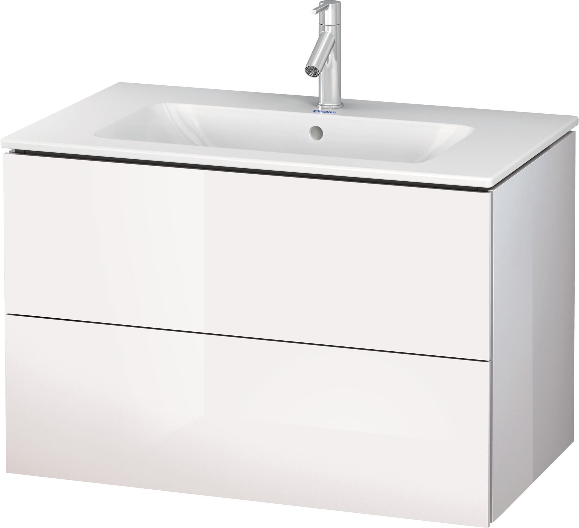 Duravit L-Cube Kabinett 82x48.1x55 cm Unterschrank hängend weiß LC624102222