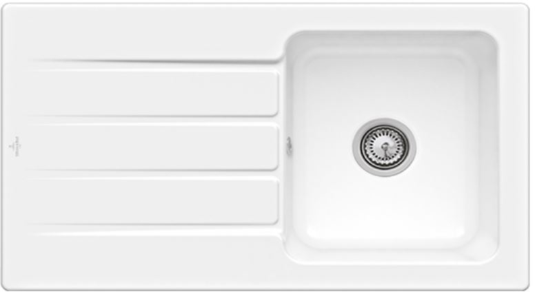 Villeroy & Boch Architectura keramikspüle 86x51 cm weiß 335001R1