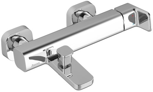 Ravak 10° Badewannen- und Duscharmatur Wandmontage chrom X070131