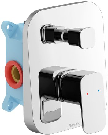 Ravak 10° Badewannen- und Duscharmatur Unterputz chrom X070136