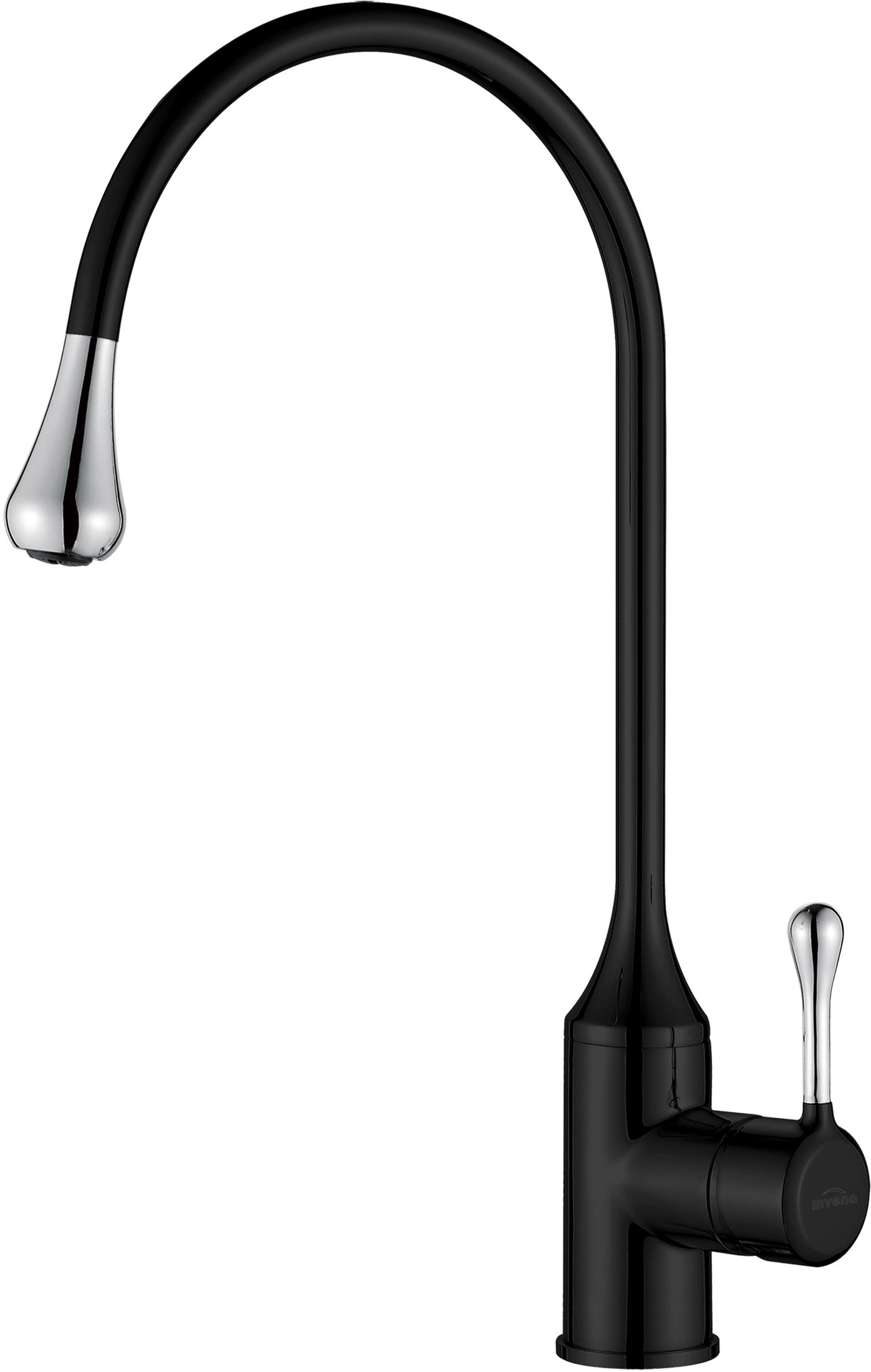 Invena Pingo küchenarmatur stehend chrom-schwarz BZ-55-L08