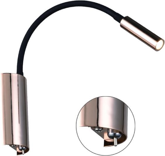 Open Design Nuto Leuchter 1x3 W schwarz-gold OR81695