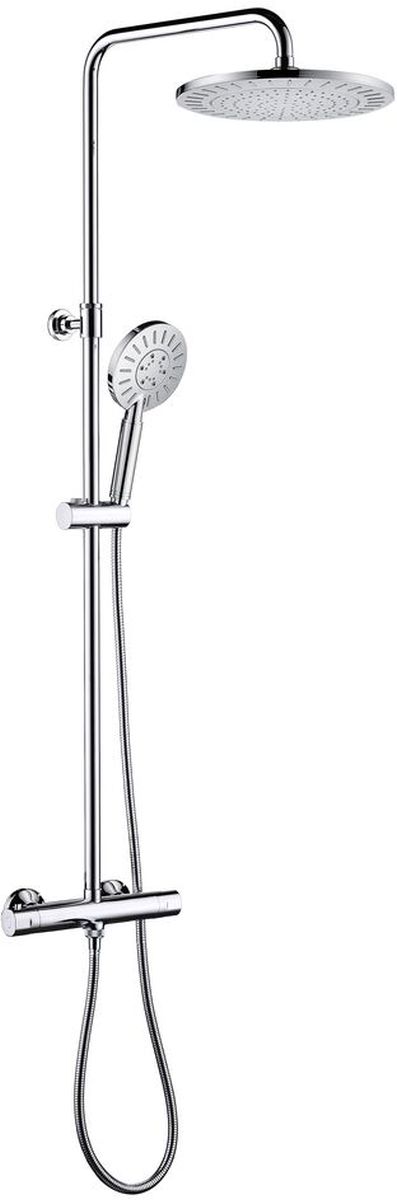 Tiger Splash Akcent Rainfall Duschset Wandmontage mit Thermostat chrom 1715140346