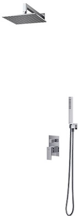 Omnires Sys Duschset Unterputz mit Regenbrause chrom SYSFR17CR