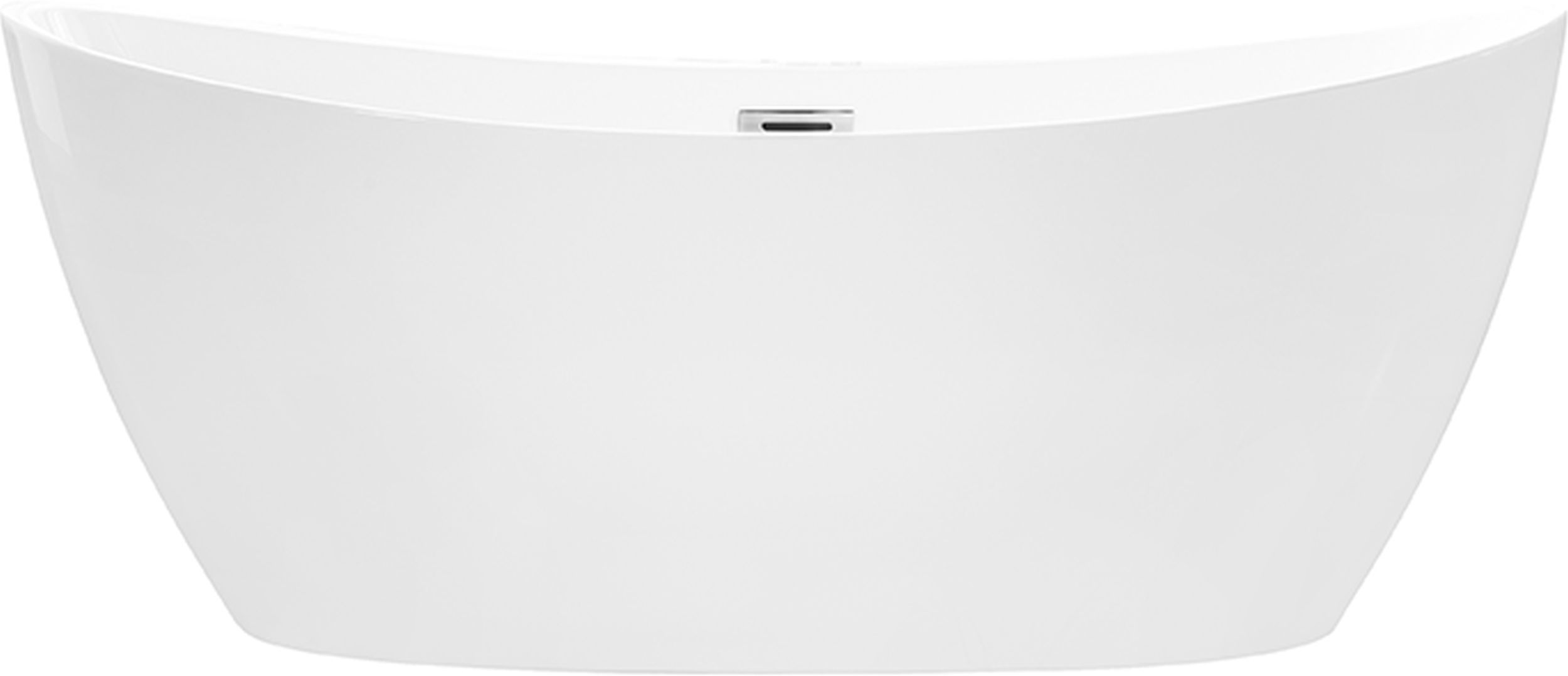 Besco Ayla Freistehende Badewanne 170x80 cm oval weiß #WAS-170-A