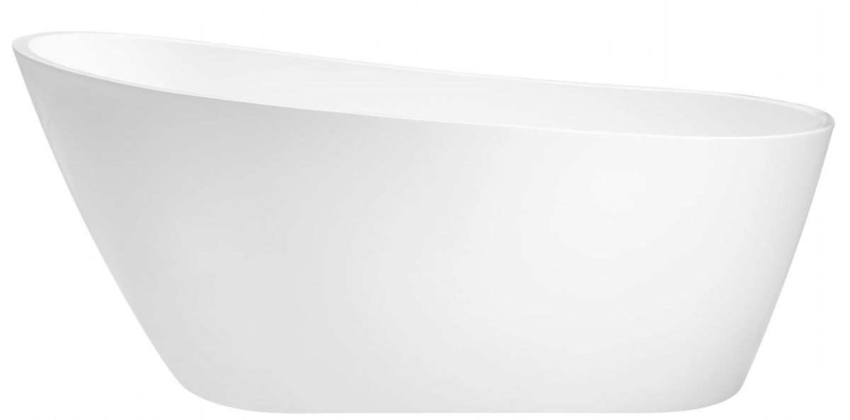 Besco Melody Freistehende Badewanne 170x80 cm oval weiß #WAS-170-M