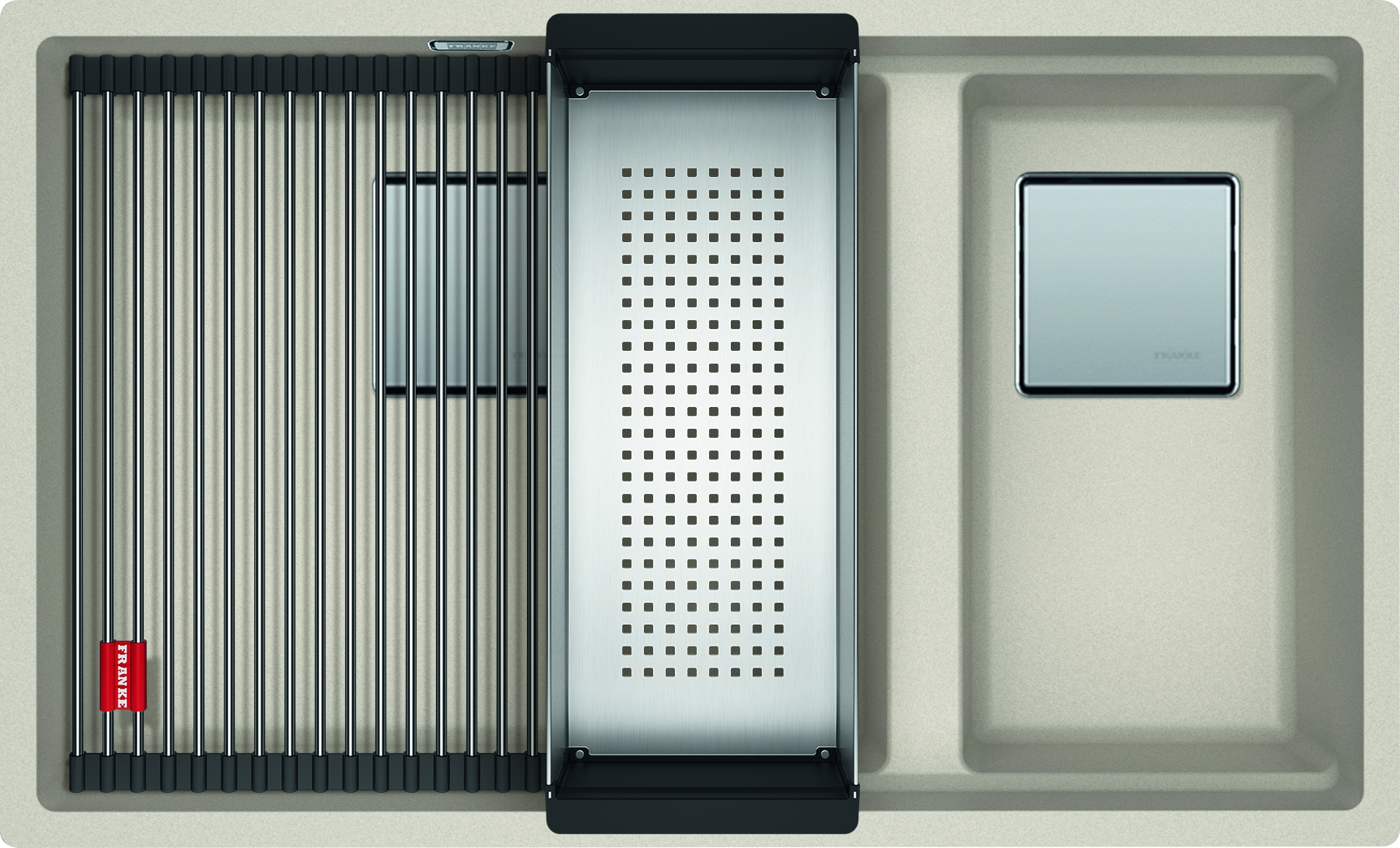 Franke Kanon granitspüle 76x46 cm beige-braun 125.0528.634