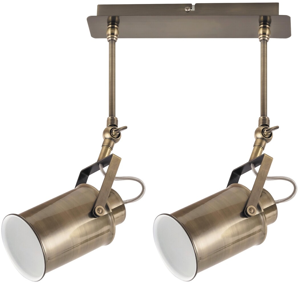 Rabalux Peter Deckenlampe 2x60 W braun 5982