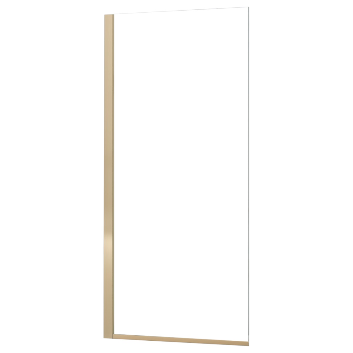 Rea Elegant Gold Badewannenabtrennung 70 cm einteilig gold Glanz/durchsichtiges Glas REA-W5600