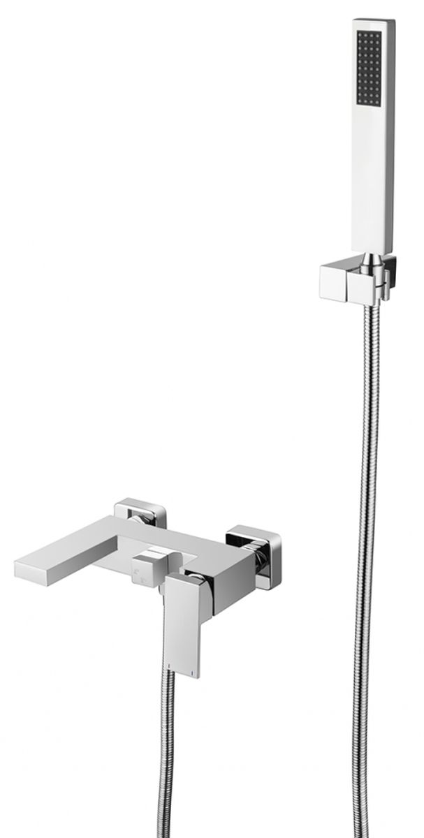 Besco Varium Badewannen- und Duschset Wandmontage chrom BW-MVS-CH