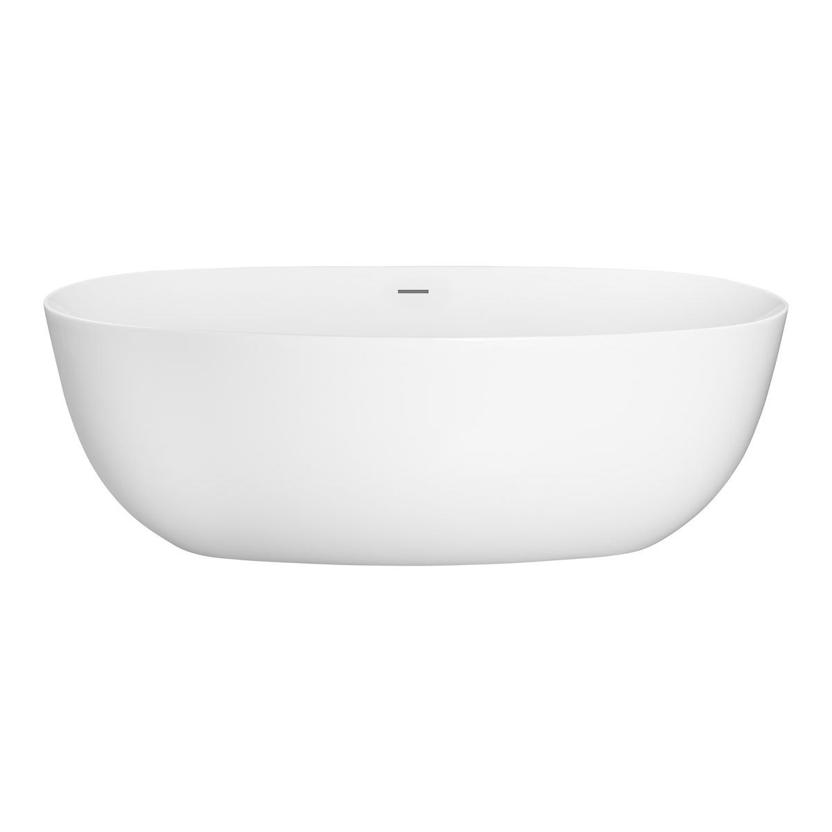 Oltens Ebba Freistehende Badewanne 170x80 cm oval weiß 12012000