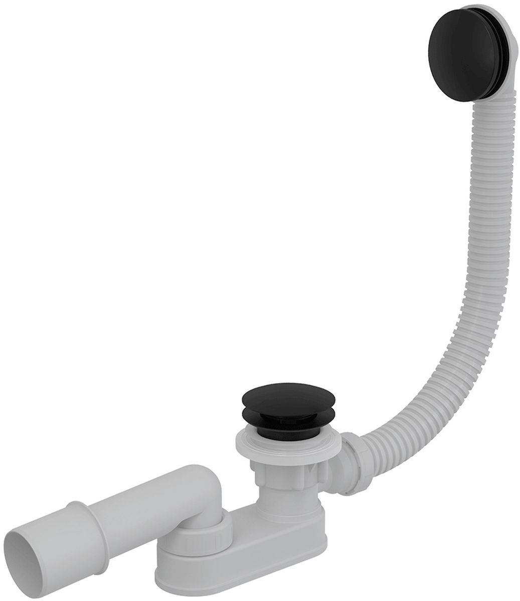 Besco Badewannensiphon schwarz SAB-KKP