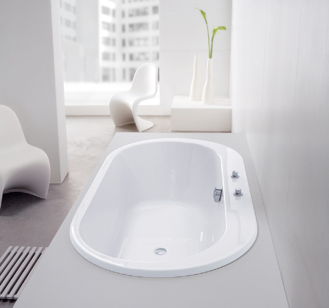 Hoesch Foster Ovale Badewanne 190x98 cm oval weiß 6476.010