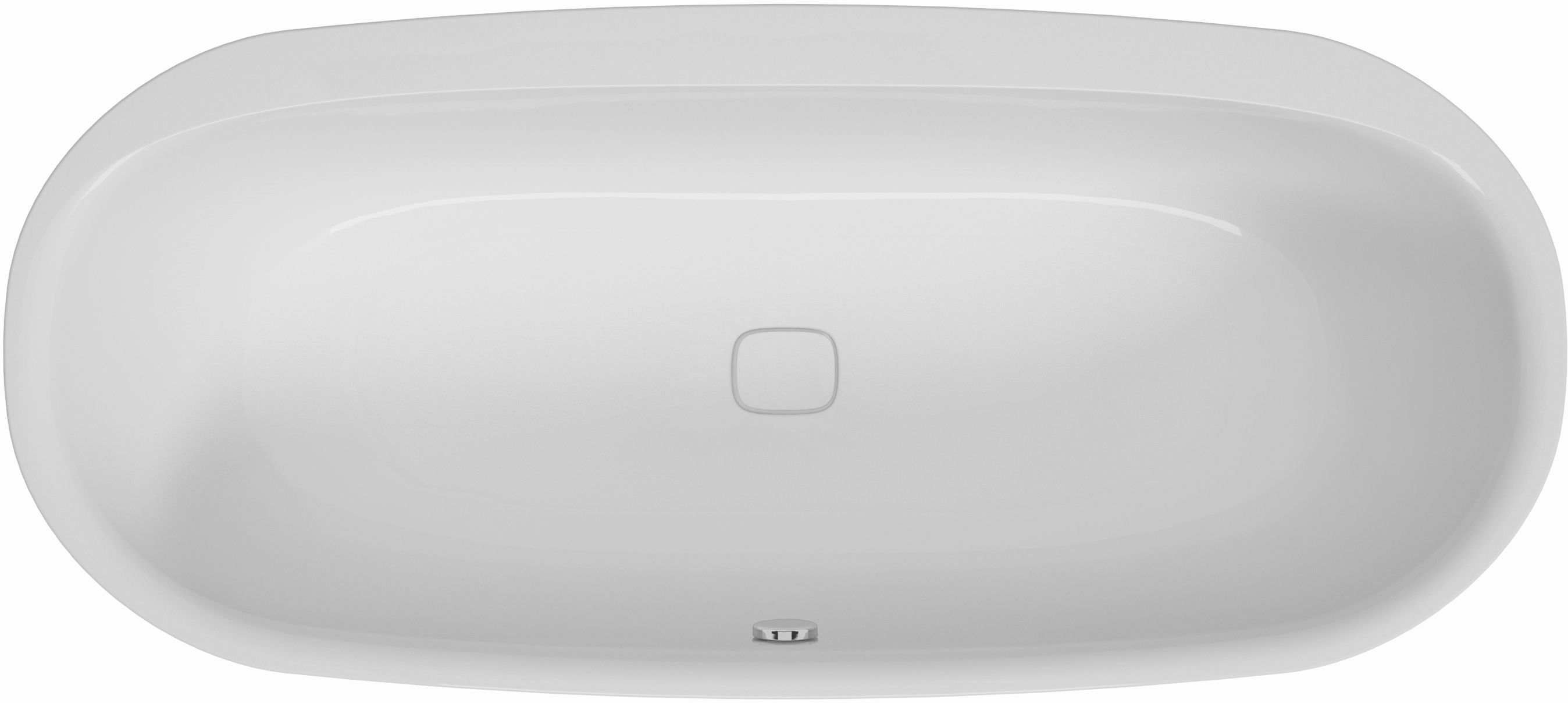 Hoesch iSensi Ovale Badewanne 190x90 cm oval weiß 3838.010