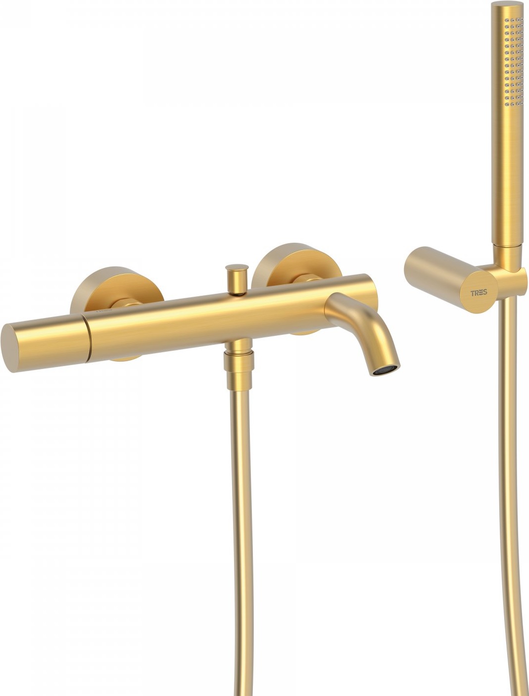 Tres Study Exclusive Badewannen- und Duscharmatur Wandmontage gold 261.170.01.OM