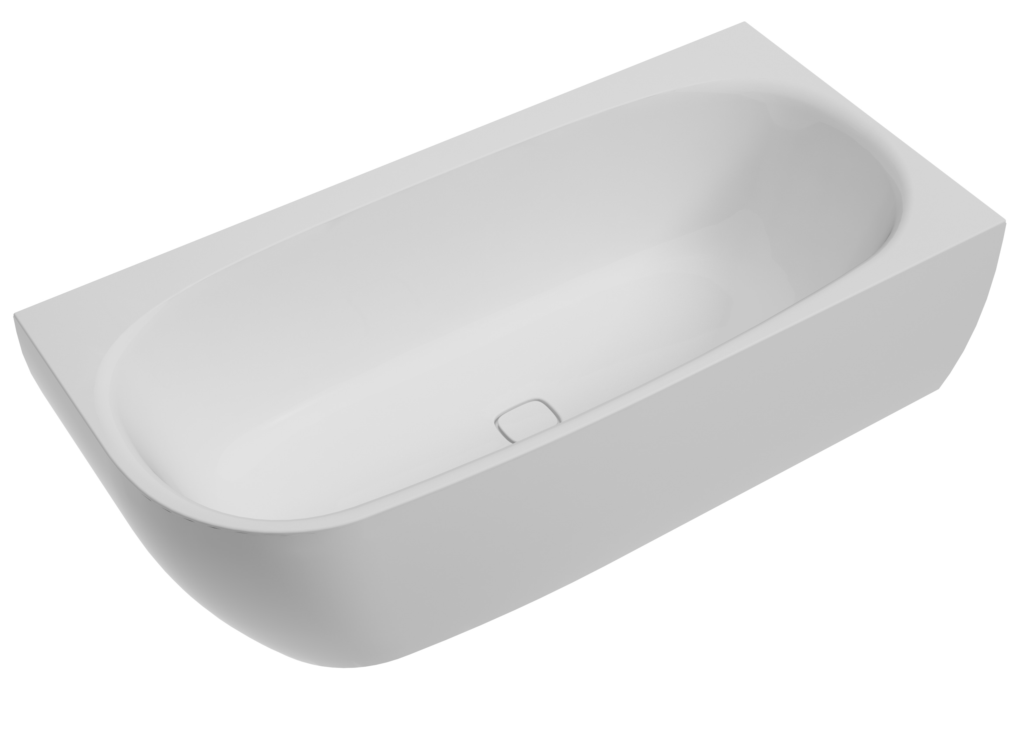 Hoesch iSensi Eckbadewanne 180x80 cm oval weiß 3865.010