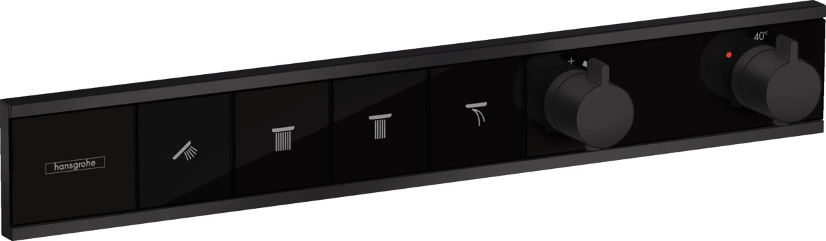 Hansgrohe RainSelect Badewannen- und Duscharmatur Unterputz mit Thermostat schwarz 15382670