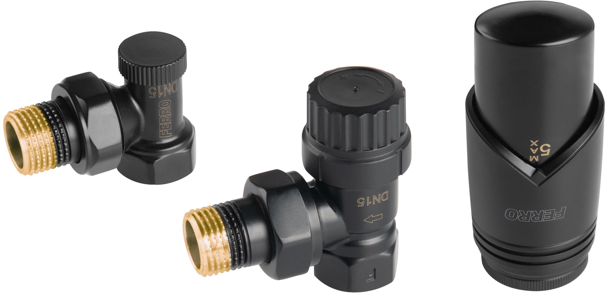 Ferro Thermostatset schwarz ZTM31BL