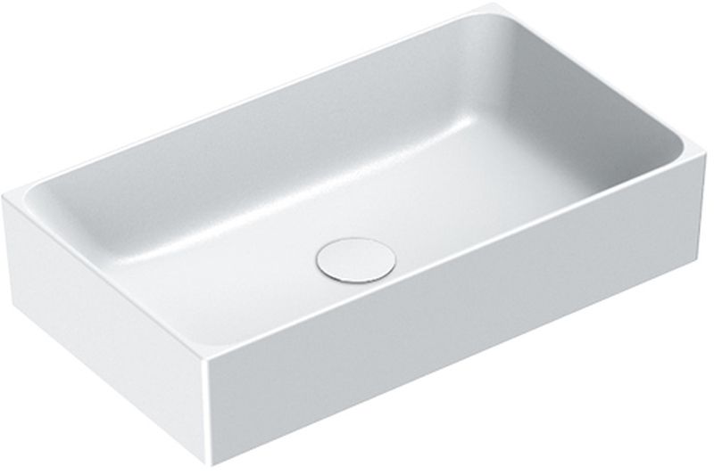 Catalano Zero Waschbecken 60x35 cm rechteckig Aufsatzwaschbecken weiß 16035ZEBM
