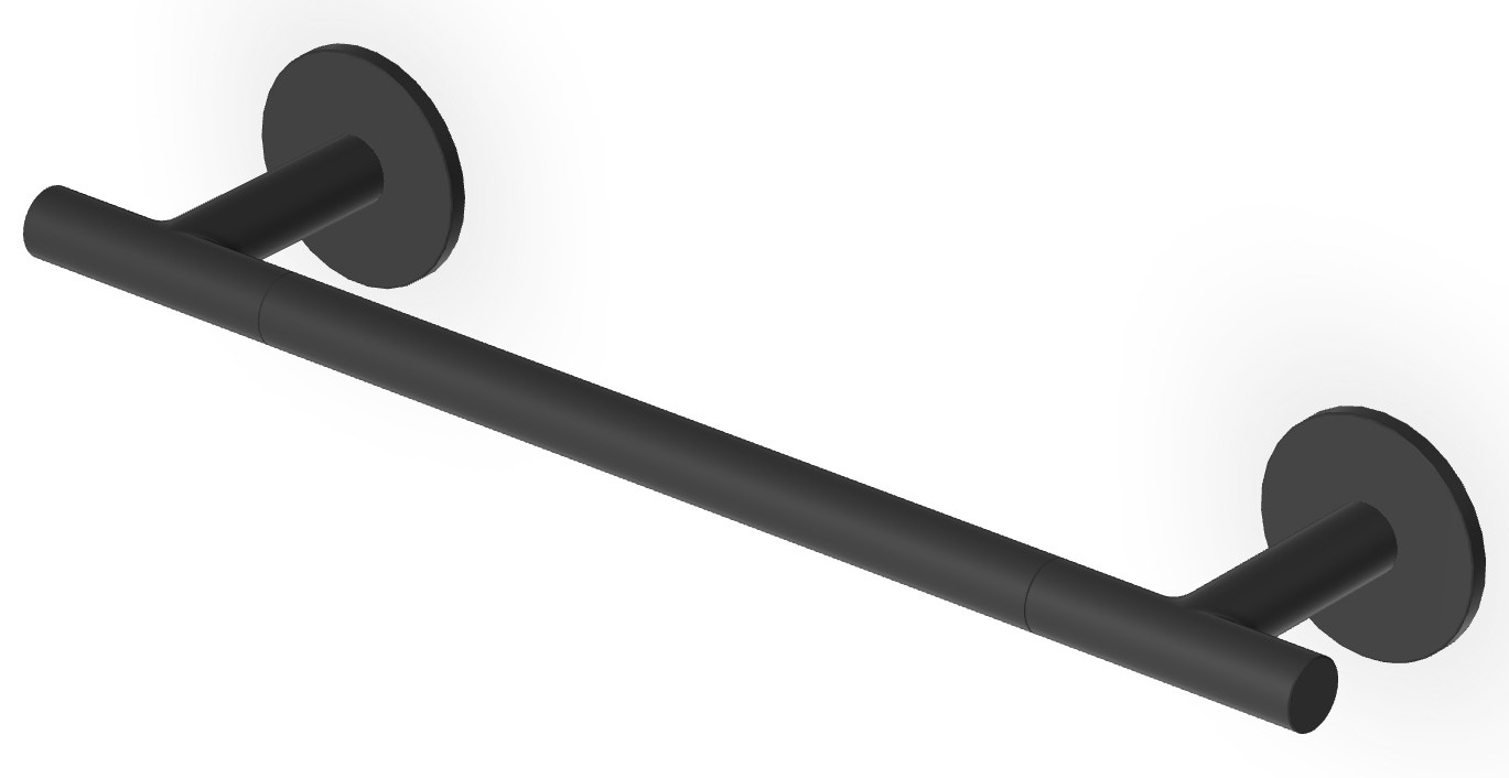 Zucchetti Pan Handtuchhalter schwarz ZAC620.N6