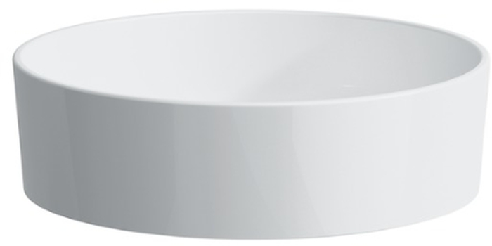 Laufen Kartell Waschbecken 42x42 cm rund Aufsatzwaschbecken weiß matte H8123317571121