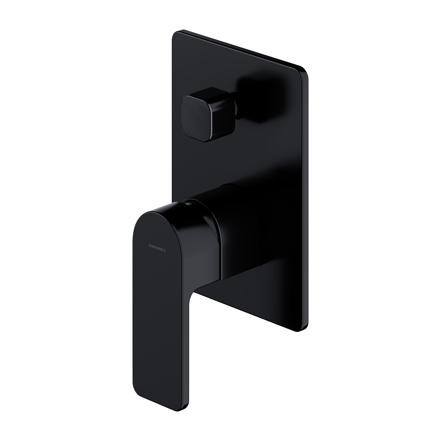 Omnires Baretti Badewannen- und Duscharmatur Unterputz schwarz BA7835BL