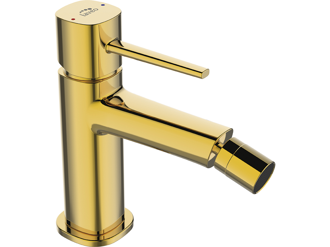 Laveo Pola bidet-wasserhahn stehend gold BAPG32D